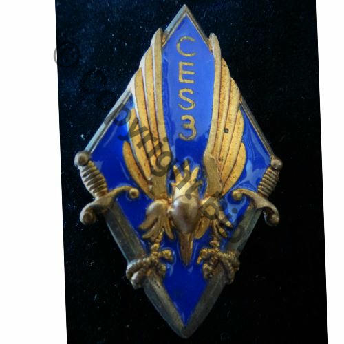 CES  3e CENTRE ESSAI SAUT Fond bleu ART & INSIGNES Sebastopol Bol fenetre Dos lisseEmbouti No66 Src.ledemisolde 400EurInv 