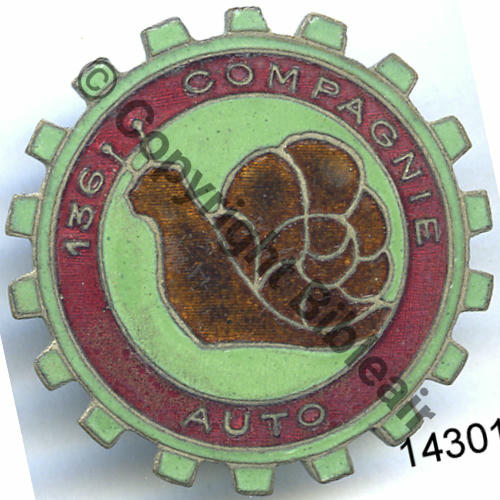 CAQG 136.18eCie AUTO de QUARTIER GENERAL   A.BOGNER METZ  Bol fenetre Dos lisse irreg Src.DEGALEN 192Eur11.18 