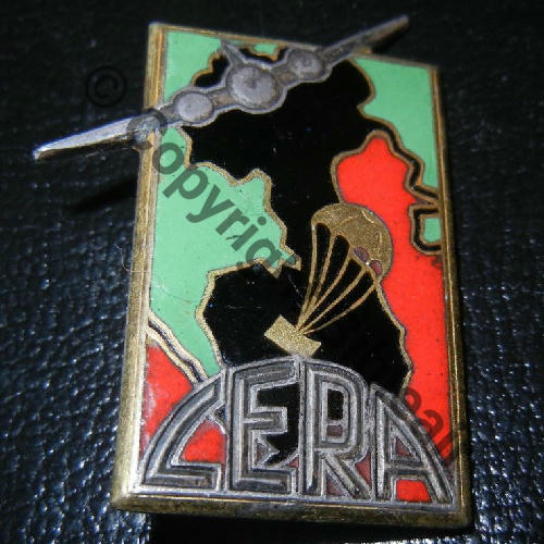 CERA Cie Etrangere Rvt Air  SM (ART et INSIGNES) Bol cuivre Dos lisse irreg argente Embouti leger Src.mian04nou 750EurInv 