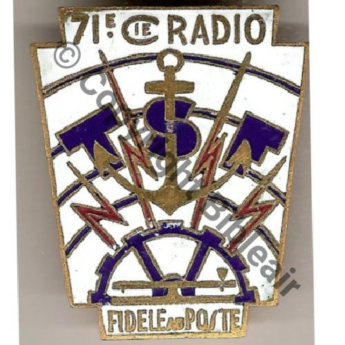 CIE  71eCIE RADIO  SM avantWW2 Dos lisse Src.mian04nou 490EurInv 
