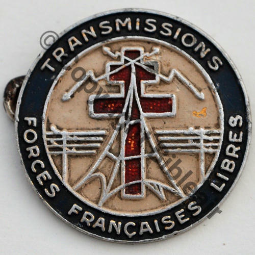 TRANS FFL 1eDFL A.AUGIS LYON ST.BARTH Alu peint CROIX EMAIL TRANSLUCIDE 2Griffes No68 Src.mdt.collections 175EurInv