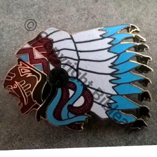 124 SPA.124 1975- EMAIL GF.. MODELE du FAUX CUICH 1eDRILLE 2.4 SIOUX  SM Broche Dos lisse SNH No174 grave stylo Src.jrm.mont 36Eur01.19 