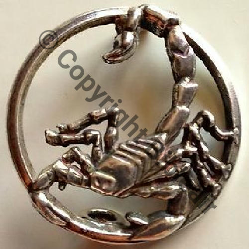 1954  SCORPION  FAUX LISSE BRILLANT  A0661 1eDRILLE 3.12  SM 2Anneaux REVENDEUR.doria1969 35Eur06.13 
