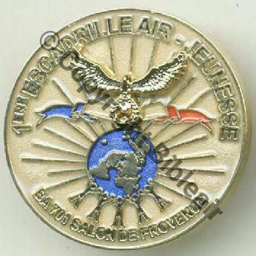 AIR JEUNESSE 1ere ESCADRILLE BA SALON TRANSLUCIDE IMC -Tph Griffeset butees Dos scintillant Src.wgolan 16EurInv 
