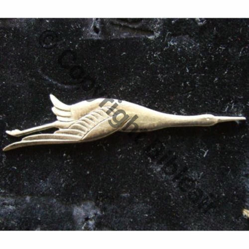 003 REPRODUCTION ARGENT CIGOGNE SPA.26 Mdle 2 Sans poincon 2Anneaux Dos lisse NON PORTES Src.sierck2009  