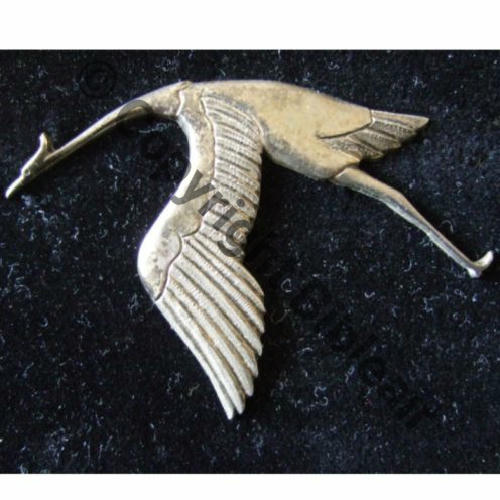 003 REPRODUCTION ARGENT CIGOGNE SPA.3 Sans poincon 2Anneaux Dos lisse NON PORTES Src.sierck2009   (2)